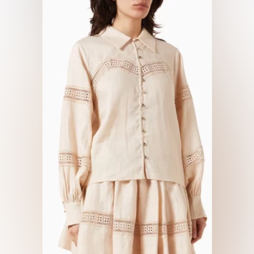 NWT Keepsake the Label Carrie Shirt in Coral Sand